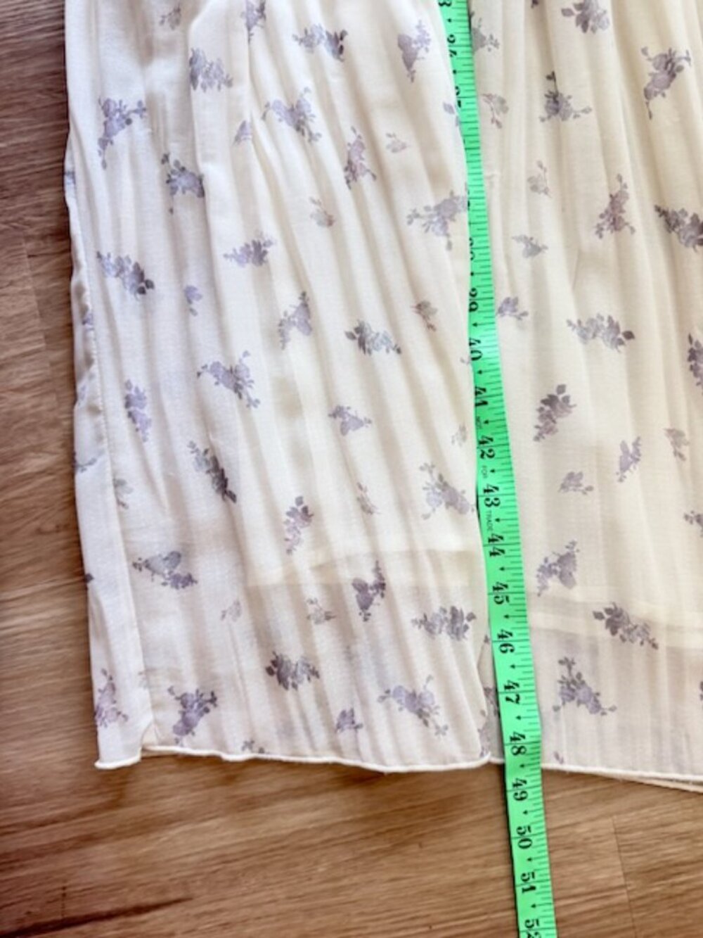 GANNI Cream Floral Georgette Midi Dress Sz 36/US6 - Picture 7 of 12